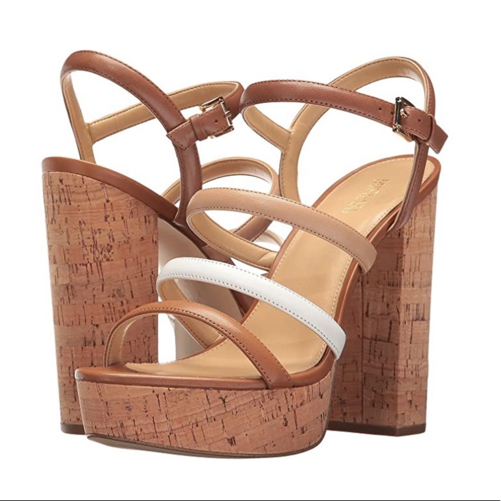 Michael Kors Nantucket Platform Cork Heels
